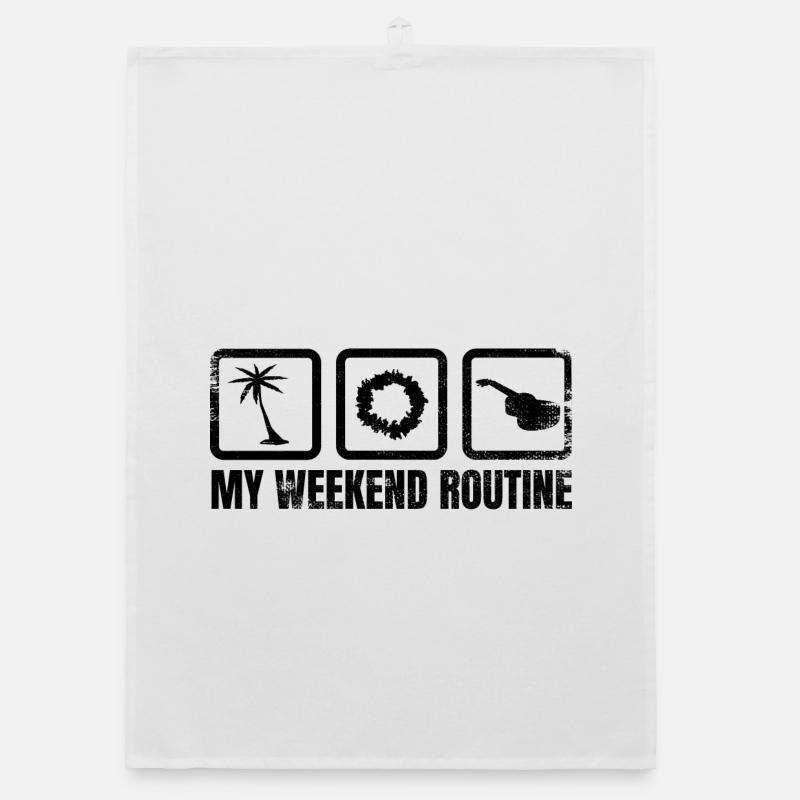 Ukulele Weekend Organic dish towel