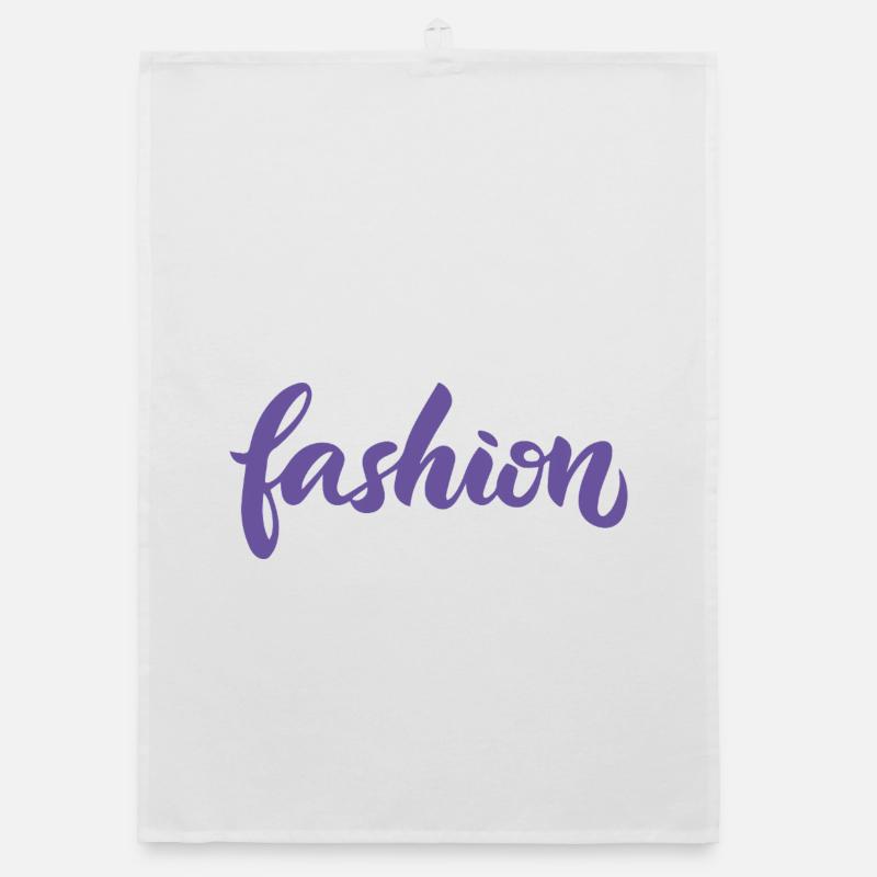 Mode-Violett-Mode-Lettering-Skript-Trend Organic Geschirrtuch