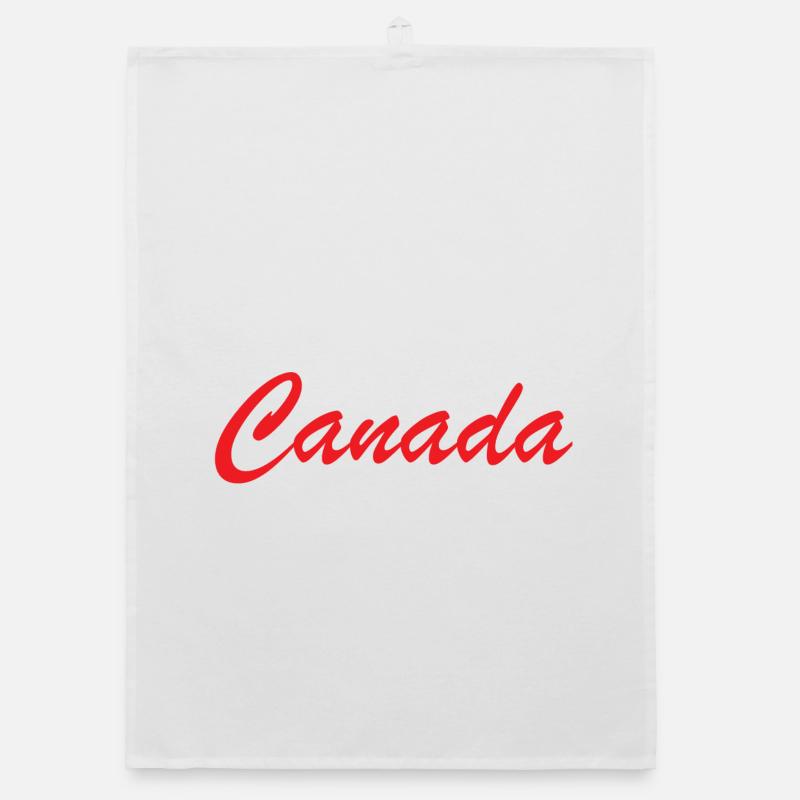 Lettrage Canada Script Rouge Torchon bio