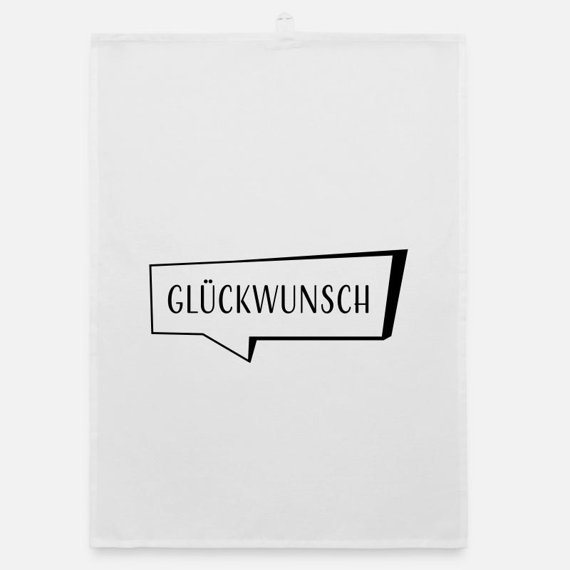 Speech bubble congratulations Organic dish towel