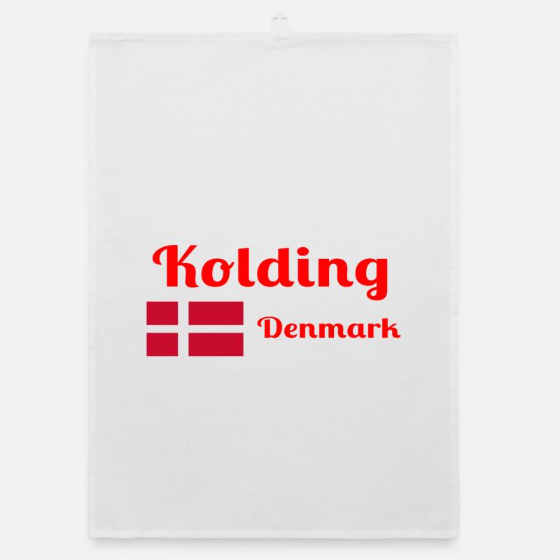 Kolding Dänemark - Stilvolle Drucke Organic Geschirrtuch