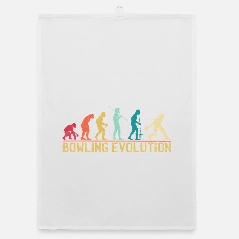 Affiche de voyage Bowlers Evolution Torchon bio