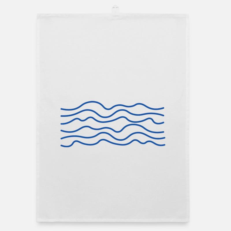 Blue Wave Organic dish towel