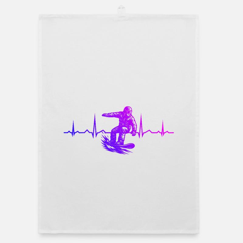 Short and clear snowboard Organic dish towel