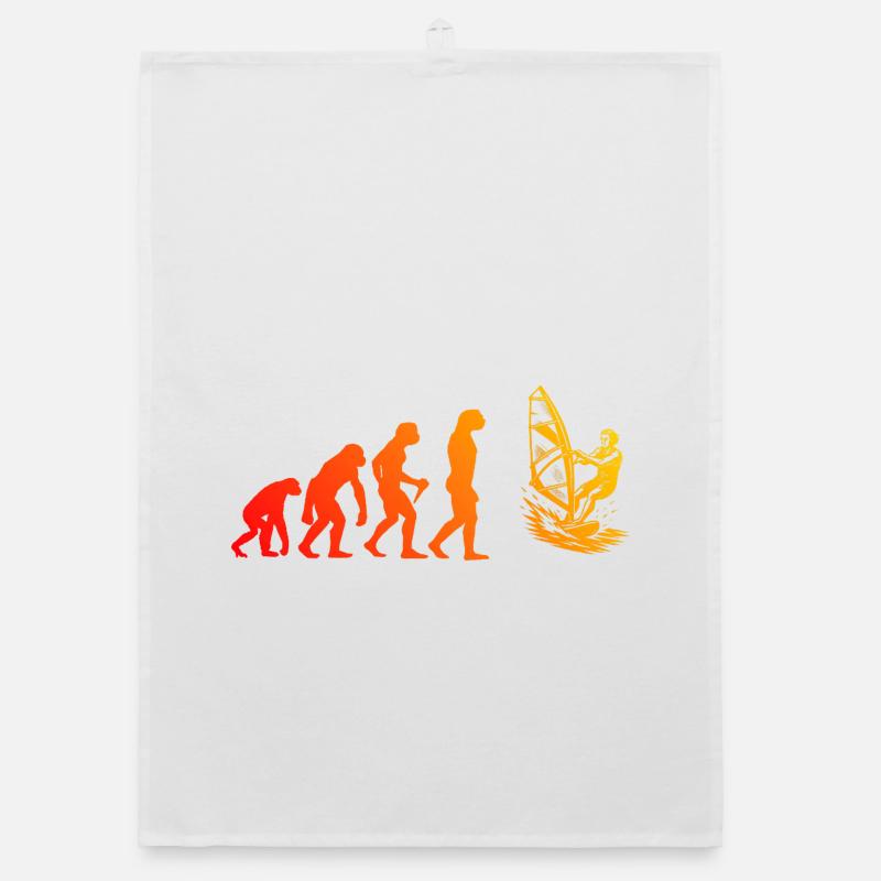 Clean Windsurfing Artwork for Windsurf Organic dish towel