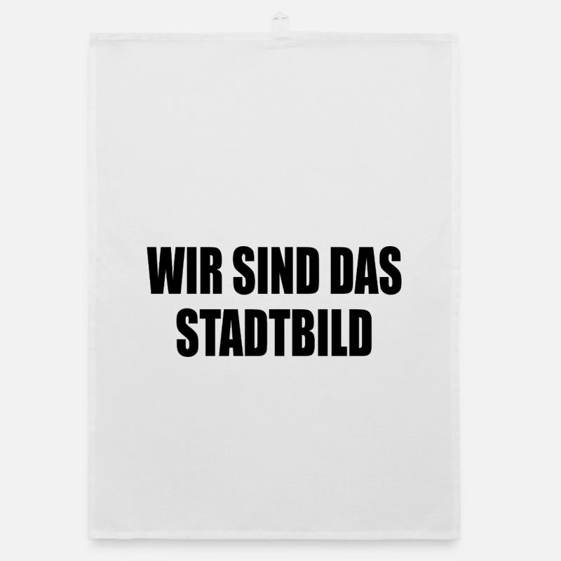 We are the cityscape Organic dish towel