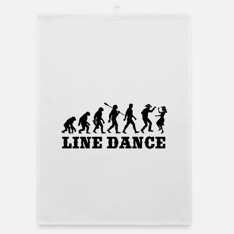 Vintage Evolution - Line Dance - Geschenk Organic Geschirrtuch