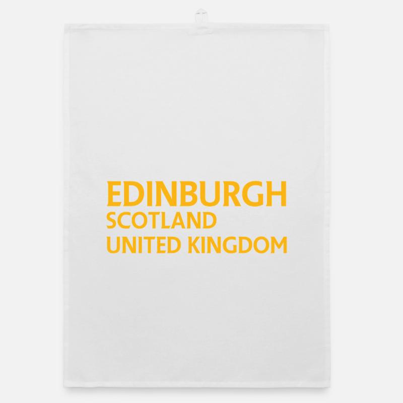 Édimbourg – Écosse Textdesign Torchon bio