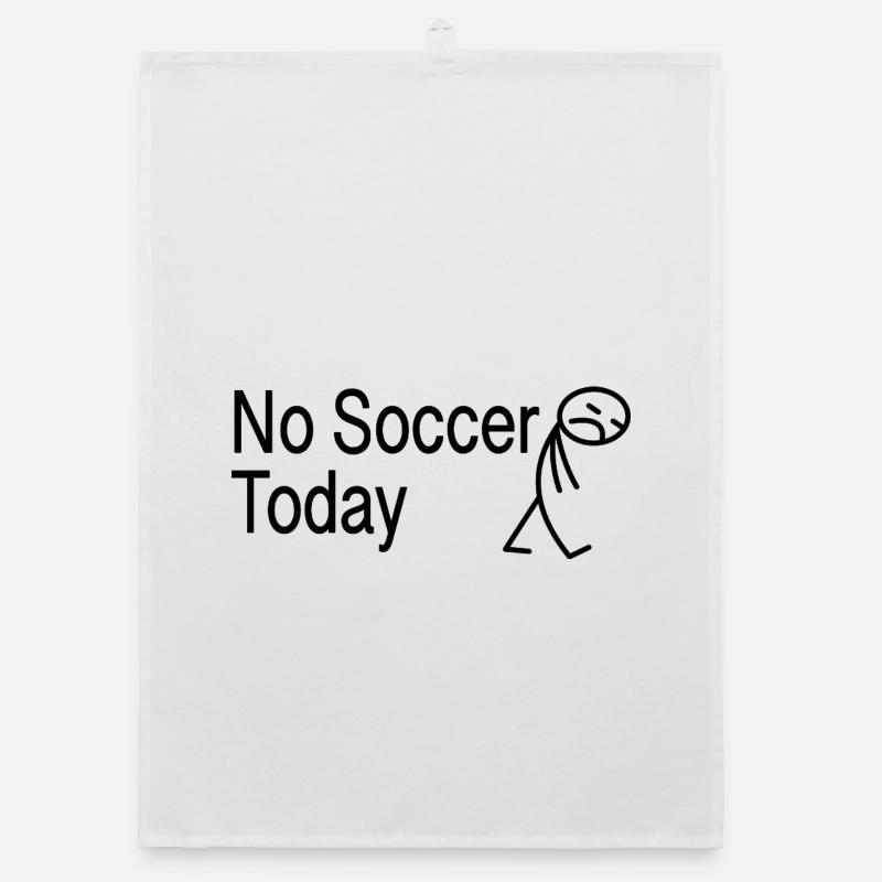 Fußball Spruch Geschenkidee Strichmann Organic Geschirrtuch