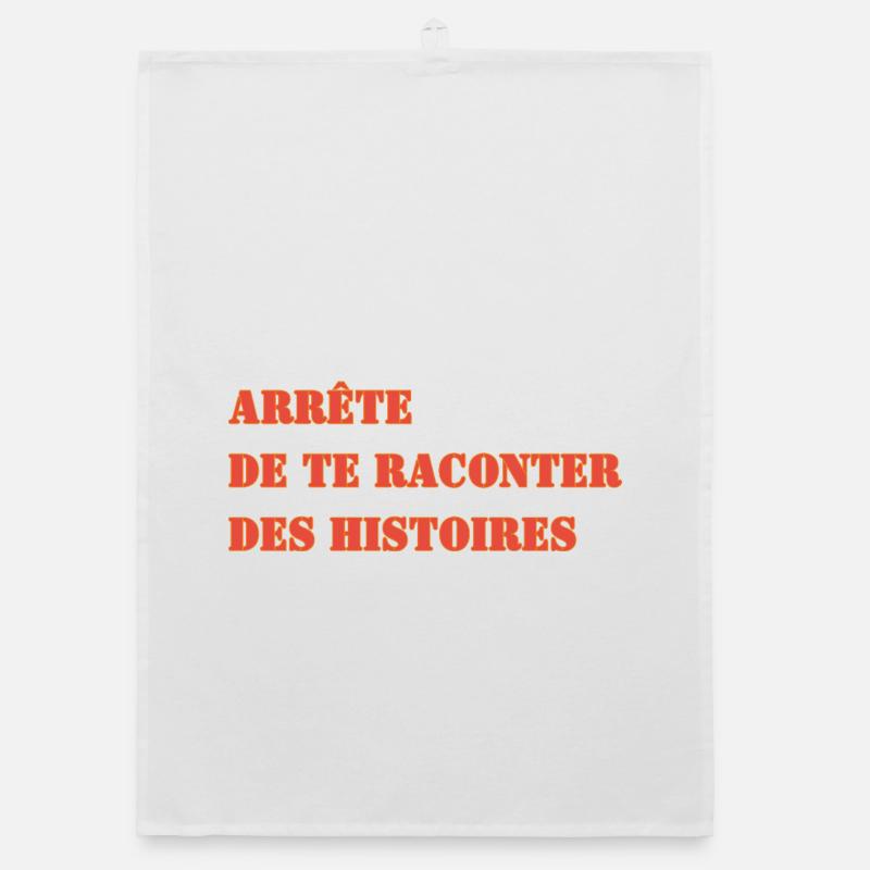 STOP TELLING YOURSELF STORIES Organic dish towel