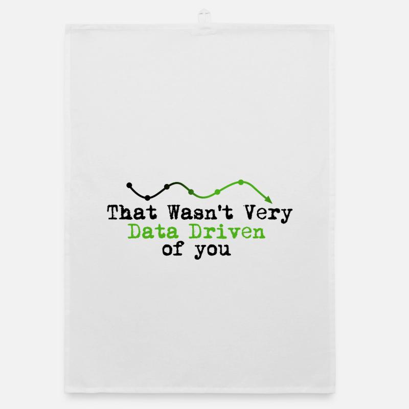 Data Driven Graphline Logo Organic dish towel