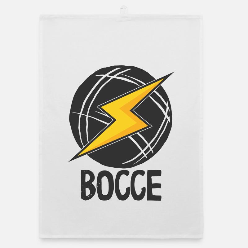 Bocce Saying Bocce Ball avec Jack Bocci Game Bocce Torchon bio
