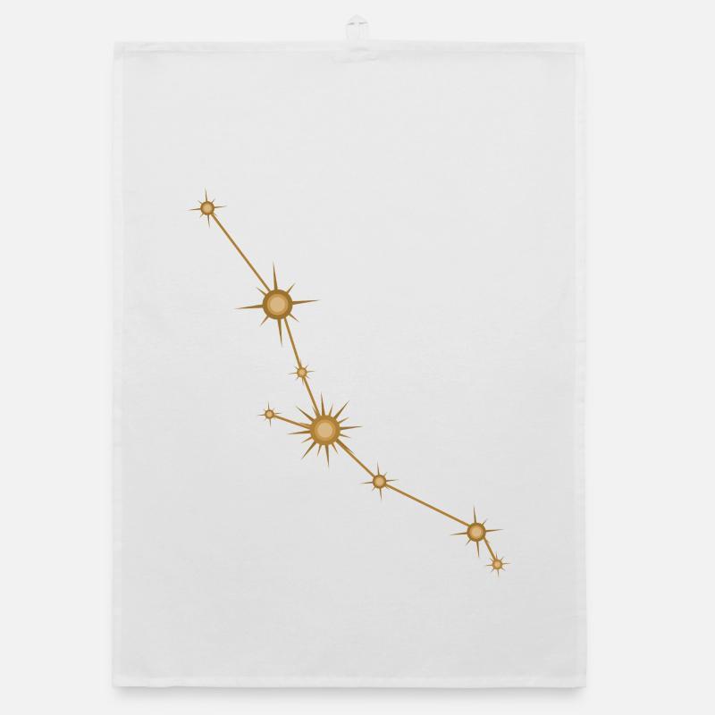 Sternbild Stier Sternzeichen Sternzeichen Golden Organic Geschirrtuch