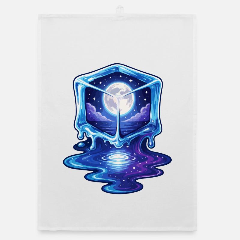Cosmic Icecube Galaxy Organic dish towel