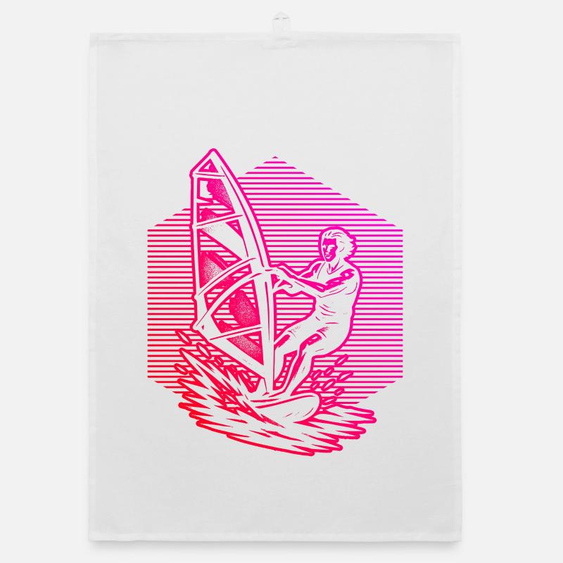 Windsurfing in a nutshell Organic dish towel