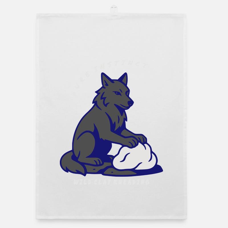Wolf Instinct: Clay Kneading Organic dish towel