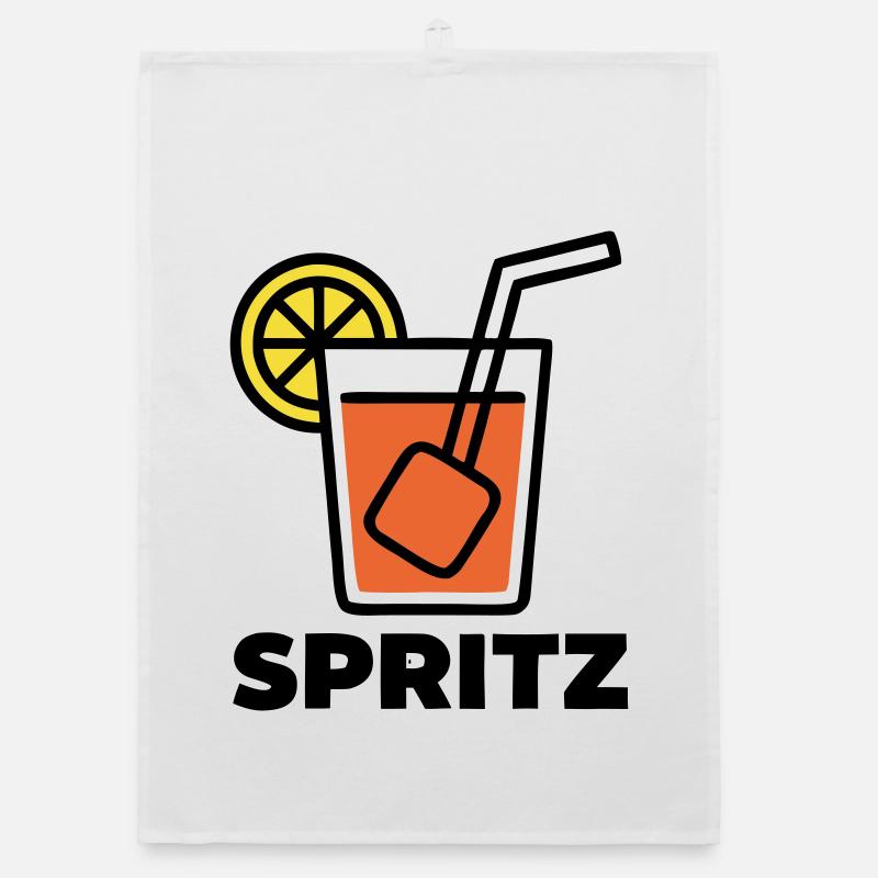 Cocktail Spritz Boisson d’été en Italie Vacances Torchon bio