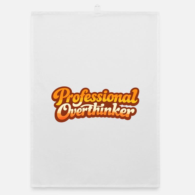 PROFESSIONAL OVERTHINKER VINTAGE Organic dish towel