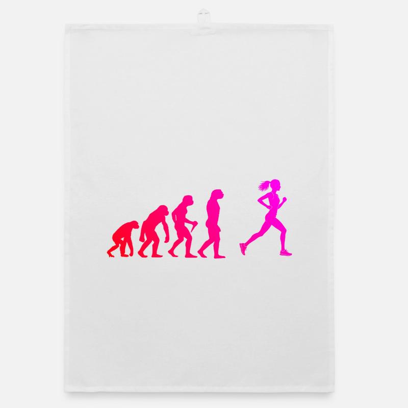 Marathon running gift idea for the runner Organic dish towel