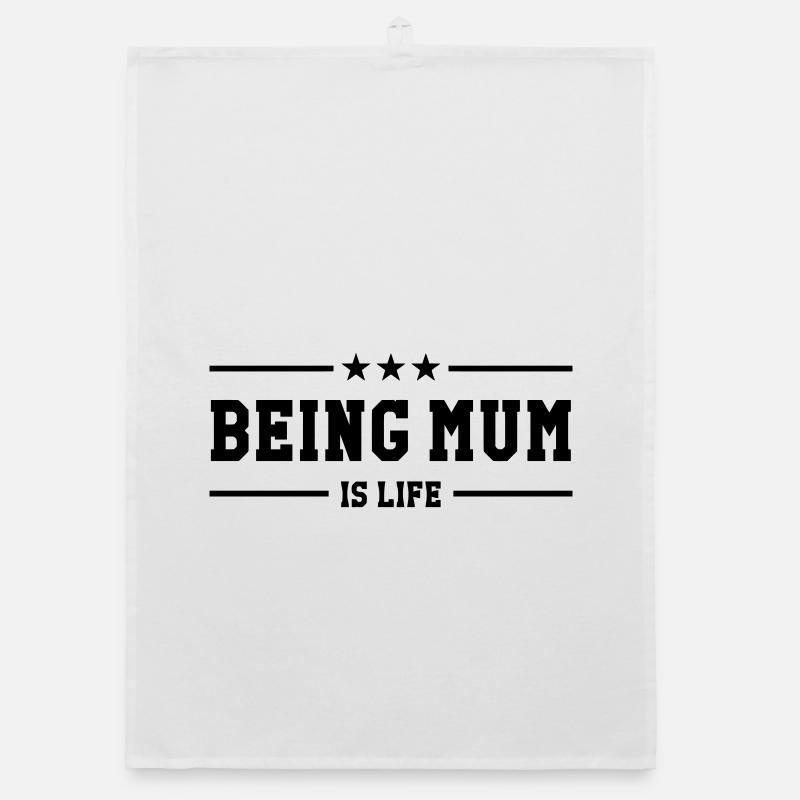 Mutter zu sein ist Leben! Muttertag Organic Geschirrtuch