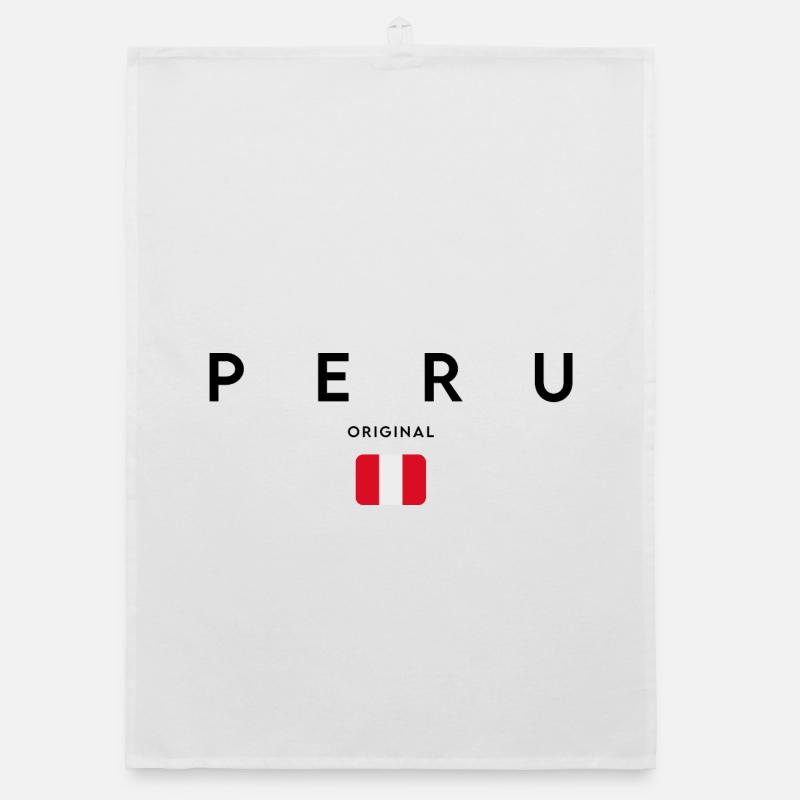 Peruvian pride, minimalist sleek design Organic dish towel