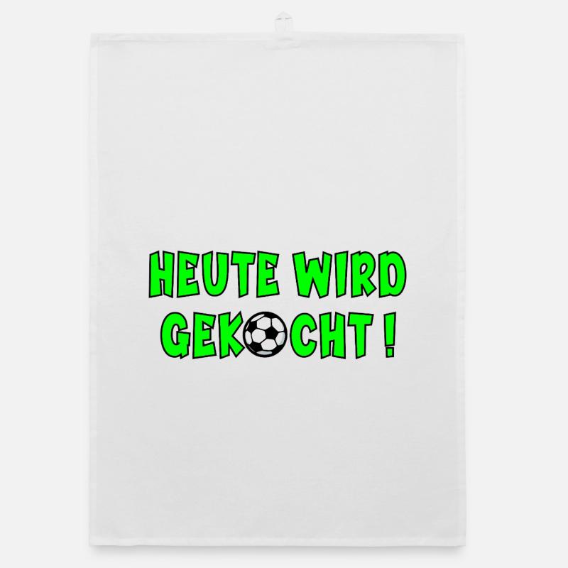 Fußball Sprüche Kochen Organic Geschirrtuch