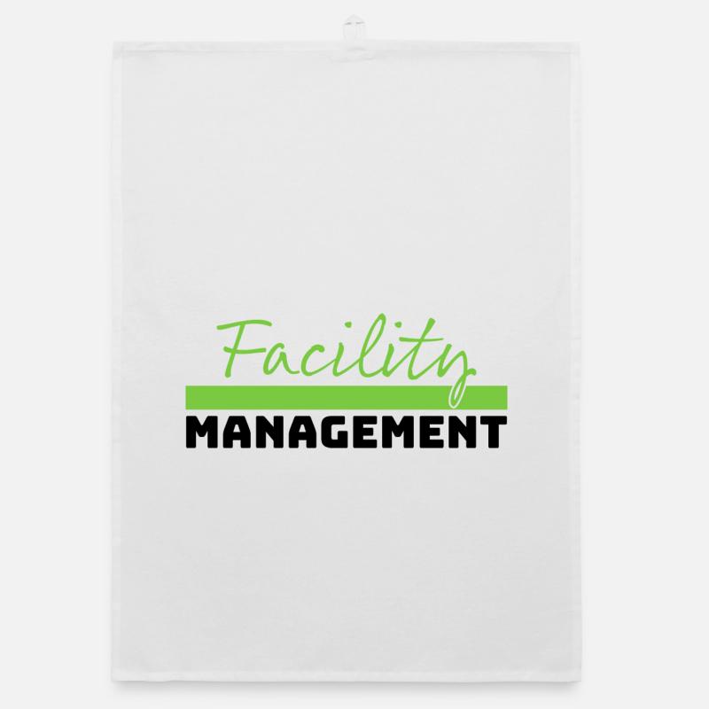 Tshirt Facility Management vert noir Torchon bio