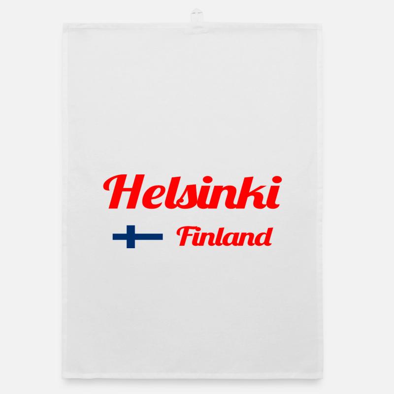 Helsinki, Finlande - Imprimés élégants Torchon bio