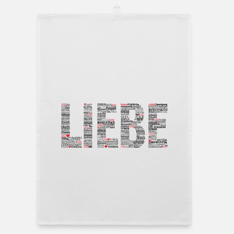 Liebe. Organic Geschirrtuch