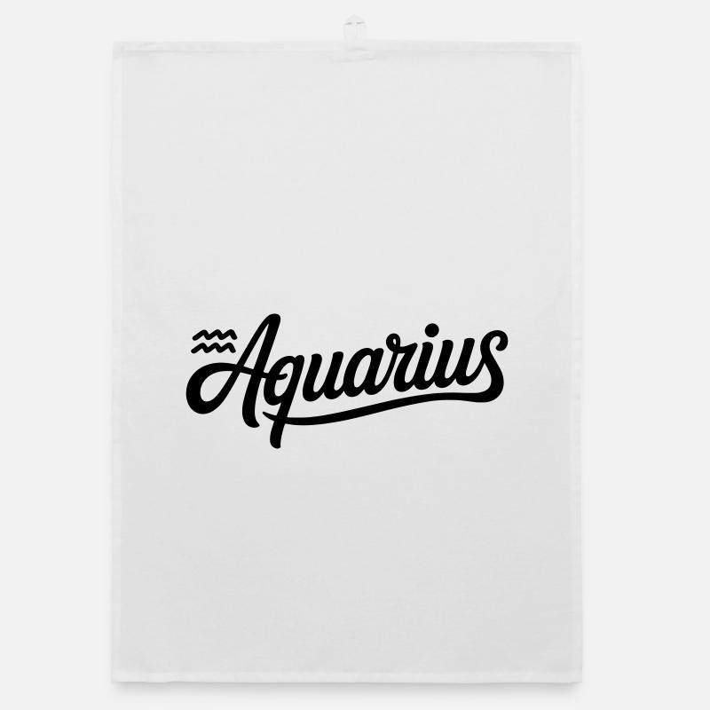 Wassermann - Sternzeichen Design Organic Geschirrtuch