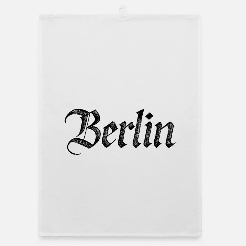Berlin Gothic Script Vintage Noir Torchon bio