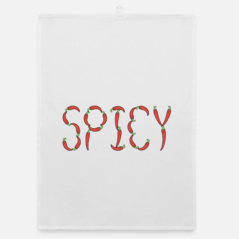 Chili scharf Organic Geschirrtuch
