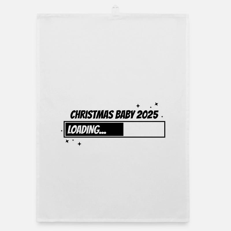 Bébé de Noël 2025 Torchon bio
