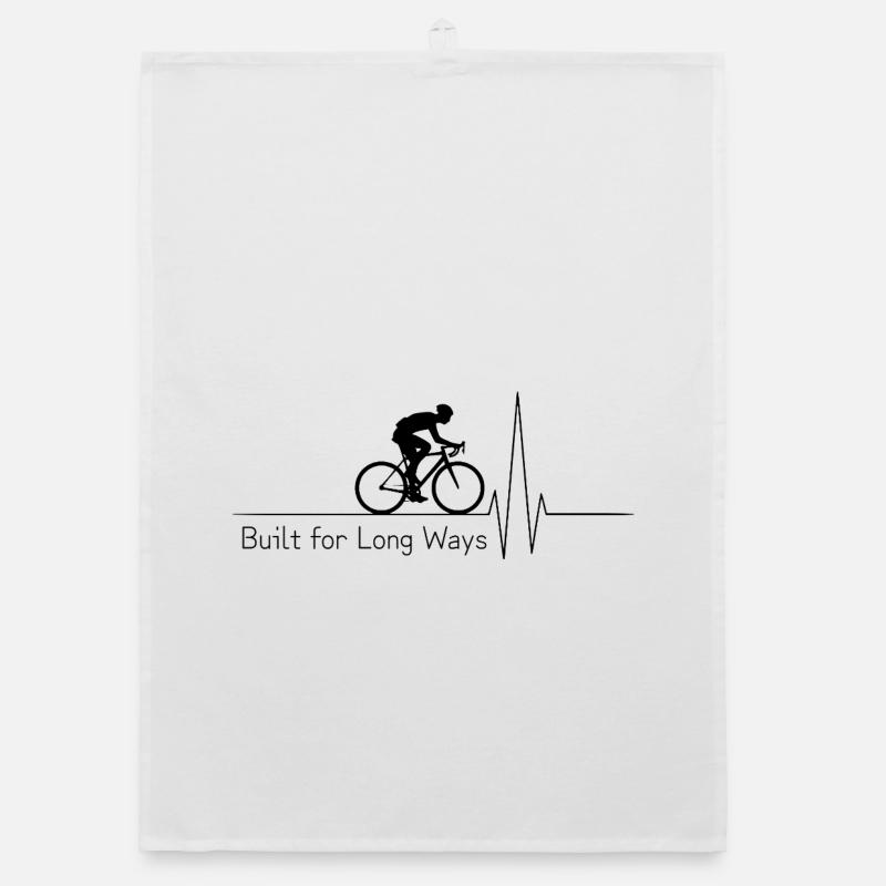 Built for Long Ways - Organic dish towel - white