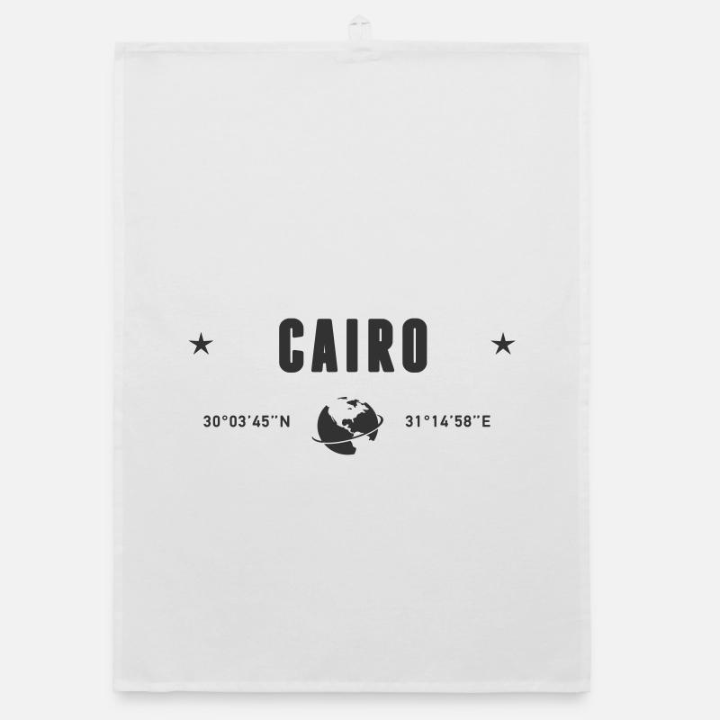 Le Caire, Égypte, coordonnées de la planète Terre Torchon bio