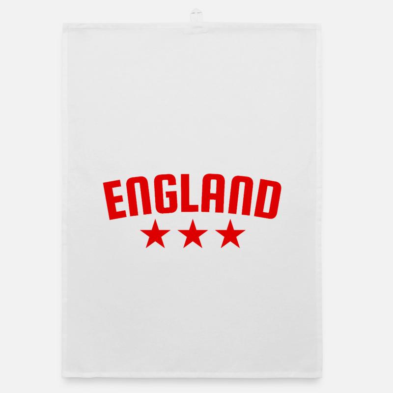 England 3 Star Design Red Organic dish towel