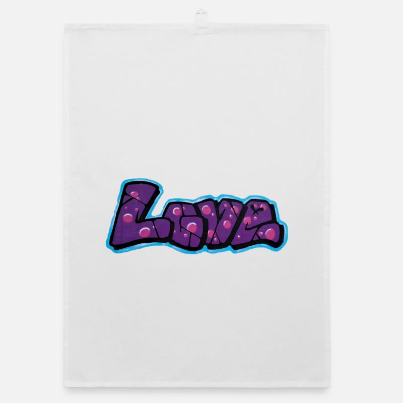 J’adore le style Bulle de Graffiti Torchon bio