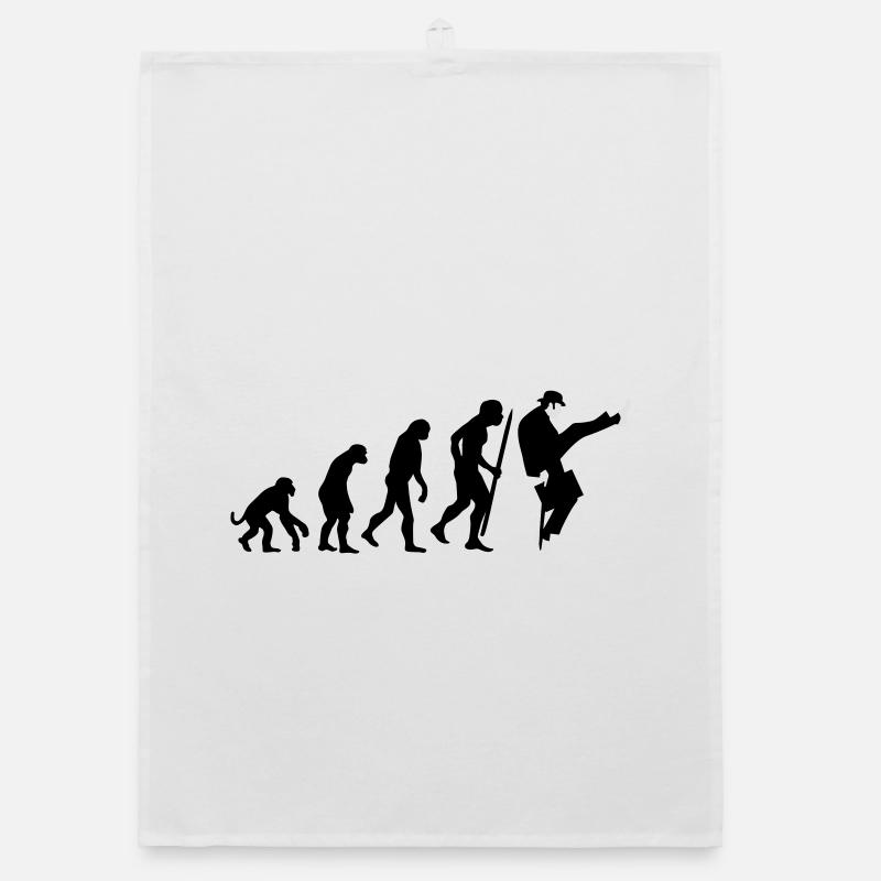 Evolution of silly walks Organic dish towel