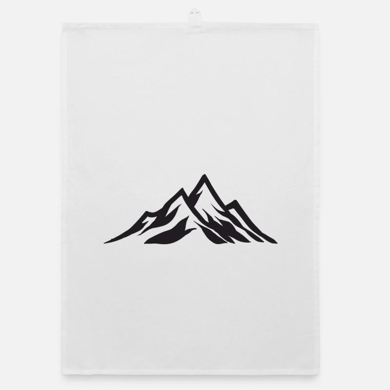 Mountains Organic dish towel