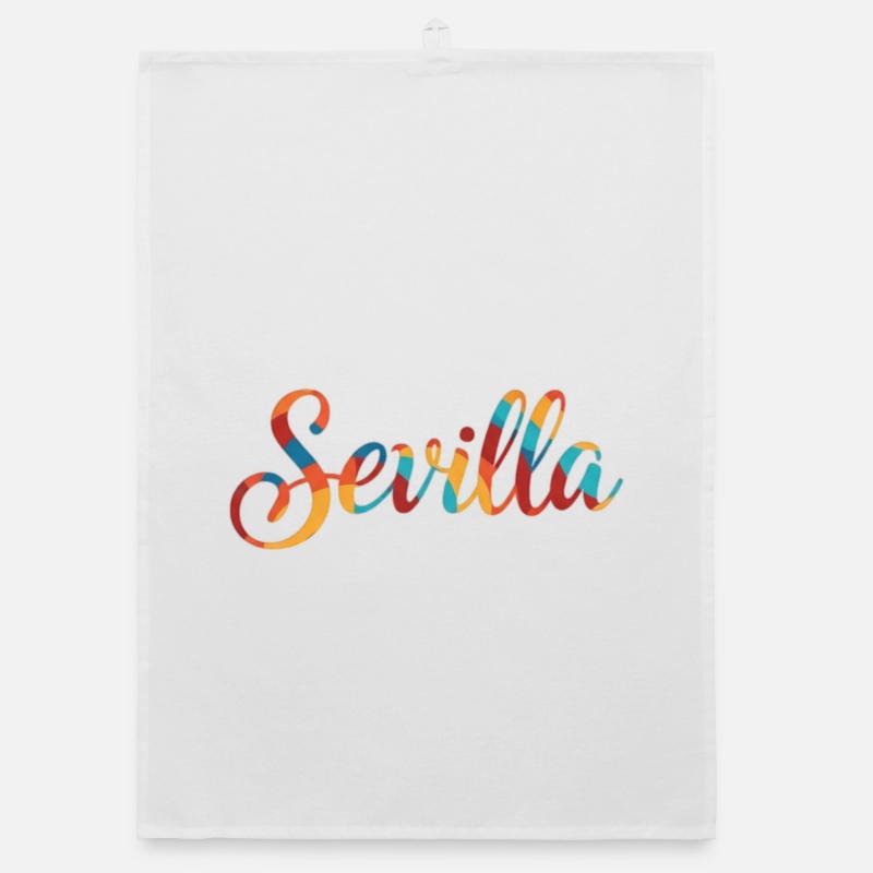 Seville Rainbow Script Organic dish towel