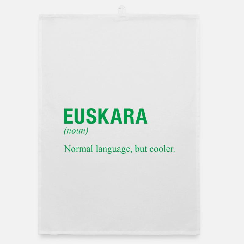 Basque language Organic dish towel