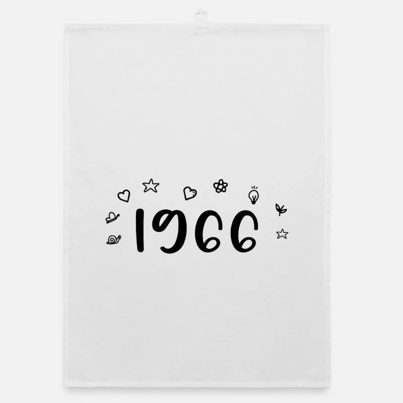 1966 Anniversary 1966 Retro 1966 Organic dish towel