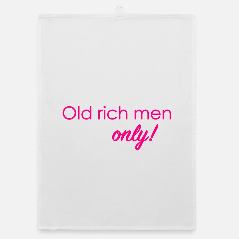 Old rich men only! Organic dish towel
