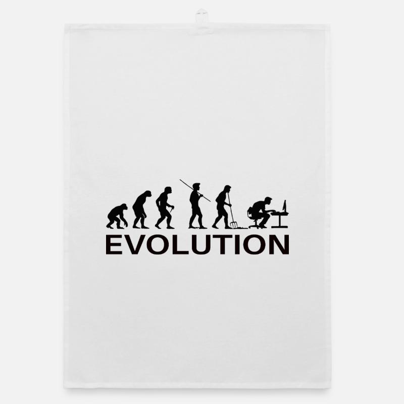 Evolution Gamer | Computer Freak Nerd PC Organic Geschirrtuch
