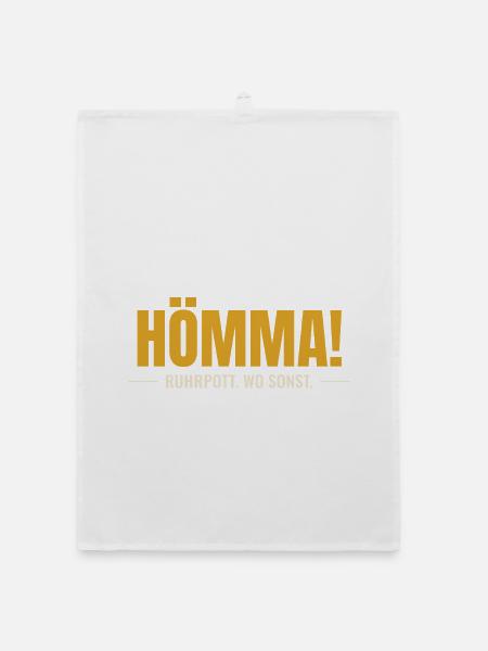 Hömma! Ruhrpott. Wo sonst. - Organic Geschirrtuch - Weiß