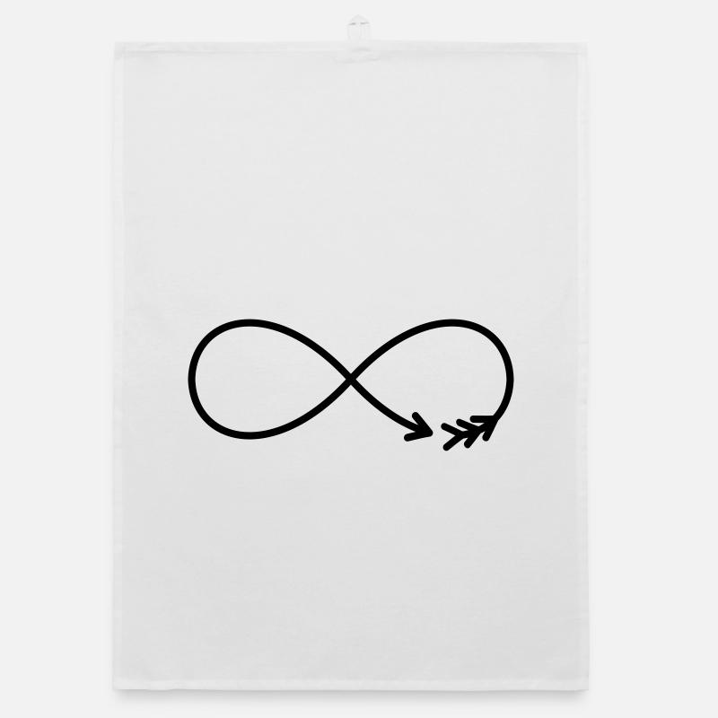 Infinity Sign Arrow Gift Love Organic dish towel