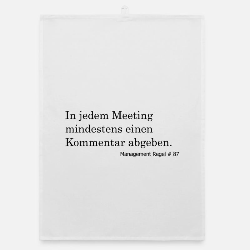 Mindestens ein Kommentar pro Meeting Organic Geschirrtuch