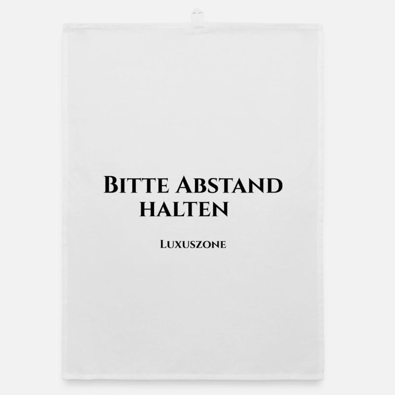 Bitte Abstand halten, Luxuszone Organic Geschirrtuch