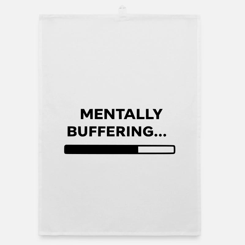 AMORTISSEMENT MENTAL... | Conception minimale de barres de chargement - Torchon bio - blanc