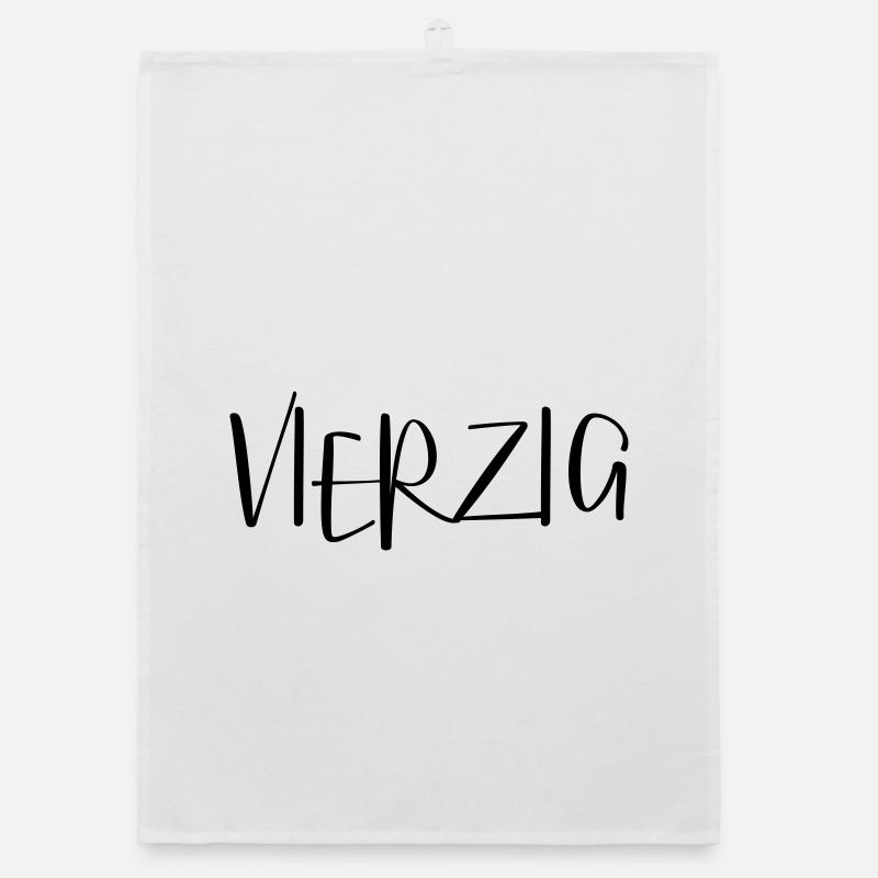 40 vierzig Geburtstag Geschenk Organic Geschirrtuch